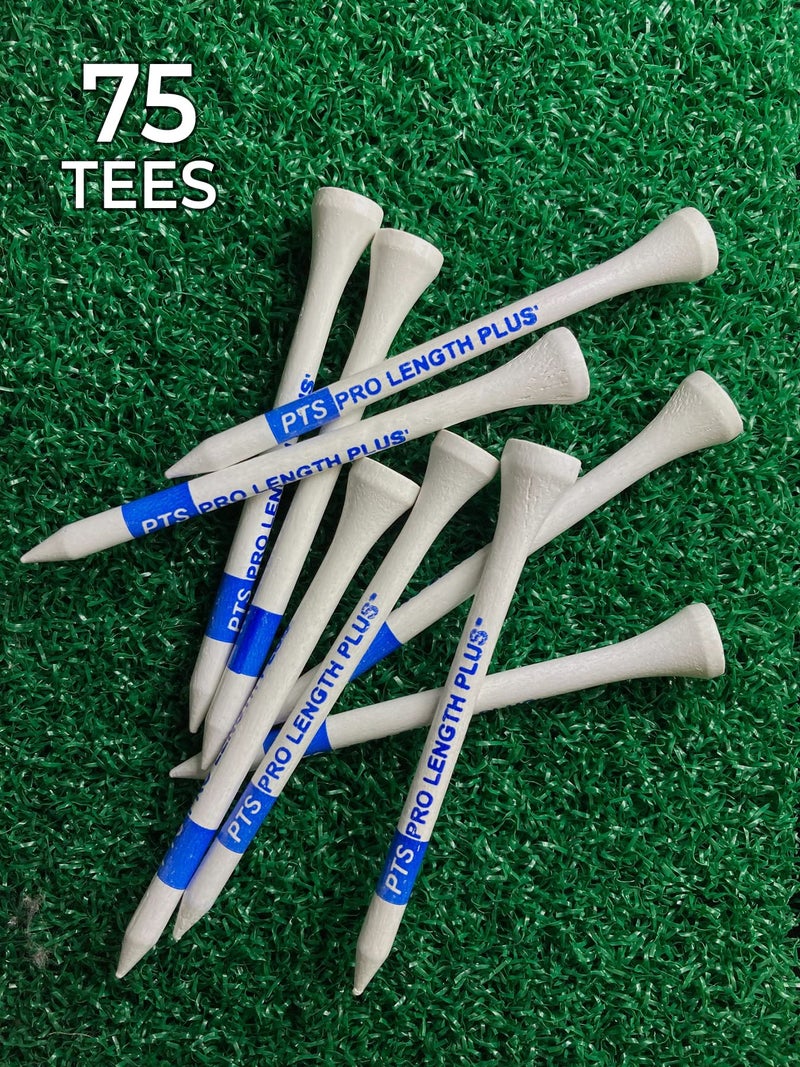PrideSports PTS Wood Golf Tees | 75 Count, 3-1/4 Inch | #1 Wood Tee on Tour | Best for Drivers & Woods - Image 4